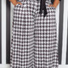 Women's Clothing Autumn And Winter Fashion Houndstooth Plus Size Wide-Leg Pants Women