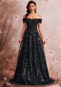 Women's Elegant Sequin Patchwork False Two-Piece Evening Gown