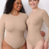 Women's Long-Sleeved High Stretch Tight Fitting Bodysuit