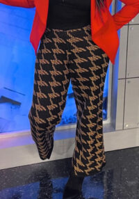 Women's Plus Size Fashion Slightly Flared Pants