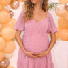 Women's Summer V-Neck Maternity Dress