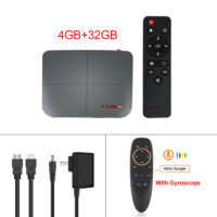 1 Abs Material Ax95 Smart Tv Box Android 9.0 Supports Dolby Tv Version Google Store 4+32G_European plug+G10S remote control
