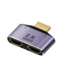 1 to 2 Hdmi Adapter with Indicator Light 2k Hd Video Audio Splitter Hdmi Port for Hdtv Monitor