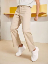 SHEIN Tween Boy Casual, Commute, Single Button, Long Pants Chic Outfits For Autumn/Winter