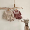 2 Pieces Set Baby Girls Embroidered Tops And Solid Color Shorts Wholesale 221226287