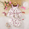 2 Pieces Set Baby Kid Girls Fruit Print Tank Tops And Shorts Wholesale 250708136