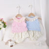 2 Pieces Set Baby Kid Girls Solid Color Tank Tops And Flower Shorts Wholesale 250227158
