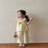 2 Pieces Set Baby Kid Girls Solid Color Tank Tops And Pants Wholesale 25050830