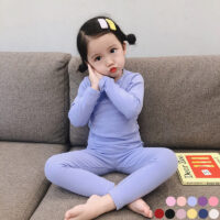2 Pieces Set Baby Kid Unisex Solid Color Tops And Pants Wholesale 221214166