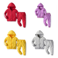 2 Pieces Set Baby Kid Unisex Sports Color-blocking Jackets Outwears And Pants Wholesale 22052695