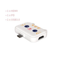 3-In-1 Usb Hub Usb3.1 Type-c Docking Station Plug-play Multi Splitter Adapter Dock For Ipad Tablet White 3H