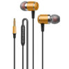 3.5mm in Ear Headset Bass Music Earphones Wire-controlled Smart Calling Headphones with Microphone for Android V2 Gold