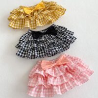 Baby Girls Checked Bow Shorts Wholesale 230328149