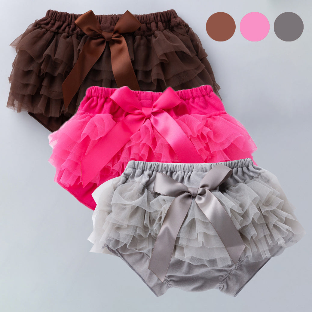 Baby Girls Solid Color Bow Shorts Wholesale 22052404