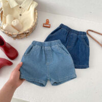 Baby Kid Girls Boys Solid Color Shorts Wholesale 240409123