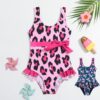 Baby Kid Girls Flower Print Beach Swimwears Wholesale 24040971