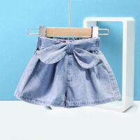 Baby Kid Girls Solid Color Bow Shorts Wholesale 220412112