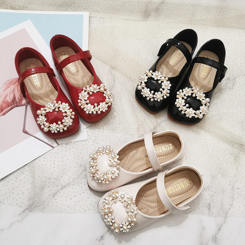 Baby Kid Girls Solid Color Shoes Wholesale 23031588