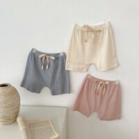 Baby Kid Girls Solid Color Shorts Wholesale 24080220