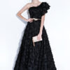 Black Slash Shoulder Evening Dress Formal Party Elegant Long Dress（Processing time need 3-6 days）