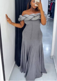 Braided Sexy Off-Shoulder Mermaid Gown