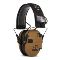 Electronic Ear Protection Earmuffs Noise Reduction Ultra-Thin Hearing Protector Muffs NRR 23dB Sand Color
