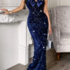 Elegant Strapless Sexy Long Evening Gown