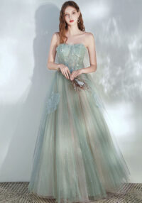 Evening Women Summer Strapless Dress Small Formal Party Dress(Processing time need 3-6 days)