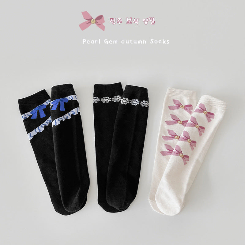 Girls Bow Accessories Socks Wholesale 230114346