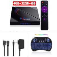 H96 Max H616 Top Box Dual-band Wifi Android 10.0 TV Box 4+32g 4+32G_Australian plug+I8 Keyboard