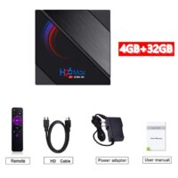 H96 Max H616 Top Box Dual-band Wifi Android 10.0 TV Box 4+32g 4+32G_Australian plug