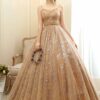 Luxury Strap A-Line Evening Dress Elegant Wedding Gown（Processing time need 3-6 days）