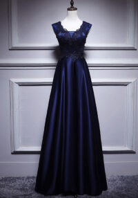 luxury wedding gown women lace patchwork sleeveless Formal Party evening dress(Processing time need 3-6 days)