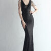 Plus Size Women Plus Size Sequins Formal Party Maxi Evening Dress