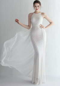 Plus Size Women Plus Size Sequins Formal Party Maxi Evening Dress