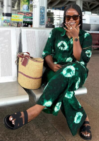 Plus Size Women's Print Casual Set African Ladies Long Sleeve Shirt Long Pants Fashion Trendy Two-Piece Set