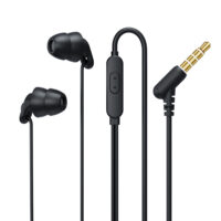 REMAX RM-518 Headphones Wired Microphone Earbud In-Ear Earphones Built-in Call Control Clear Audio For Most Mobile Devices Black +3.5 socket
