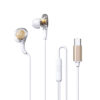 RM-670 Wired Earbuds In-Ear Headphones Stereo Sound Quality Transparent Design Earphones For All 3.5mm Jack Devices RM-670a【TYPE-C】 white