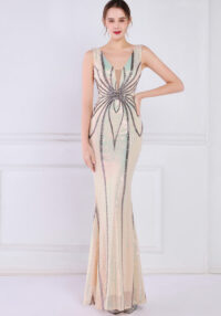 sequins plus Plus Size Formal Party Evening Dress