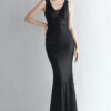 sequins plus Plus Size Formal Party Evening Dress