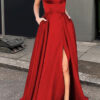 Solid Color Bridesmaid Dresses Long Maxi Dress Slim Fit Off Shoulder Bridesmaid Evening Dress