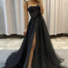 Spring and Fall Chic Slim Fit Formal Party Gown Straps Long Split Dress(Processing time need 3-6 days)