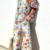 Spring/Summer Women's Printed Casual Shirt & Pants Two-Piece Set