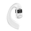 V7 Wireless Air Conduction Earbuds Hanging-Ear Stereo Headphones Digital Power Display Noise Canceling Earphones Ultra Long Playtime Earbuds For Workout Driving Running White...