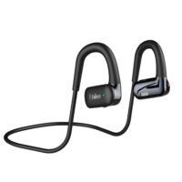 Wireless Air Conduction Headphones Neck Band Earphones Clear Sound Calling Headphones Stereo Earbuds Low Latency Black