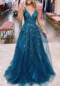 Women ball lace applique dress(Processing time need 3-6 days)