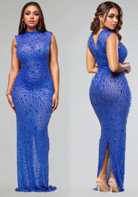 Women Beaded Sexy Bodycon Dress