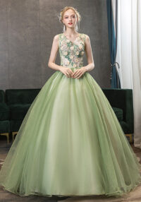 Women colorful puffy skirt maxi evening dress(Processing time need 3-6 days)