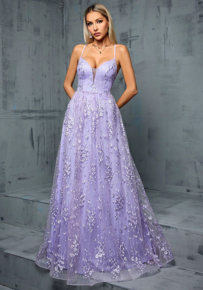 Women Evening Dress with Heavy Lace Mesh Sequin Strapless Dress(Processing time need 3-6 days)