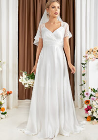 Women Formal Party Long Sleeve Bridesmaid Dress Evening Dress